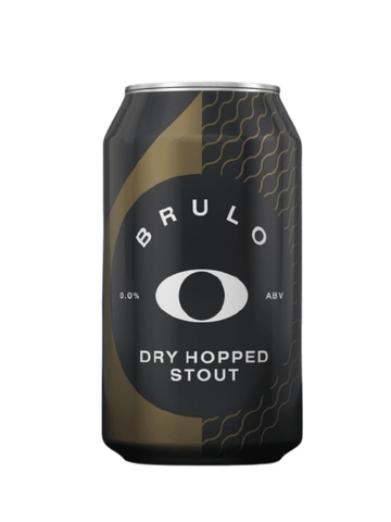 Brulo Non-Alcoholic Beer Dry Hopped Stout [Pack of 6]